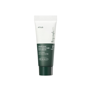 ANUA - Travel Size Heartleaf Silky Moisture Sun Cream SPF 50+ PA++++ 10 ML | Protector Solar Travel Size