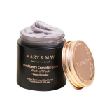 MARY & MAY - Vegan Blackberry Complex Glow Wash Off Pack 125 GR |  Mascarilla Antiedad Exfoliante